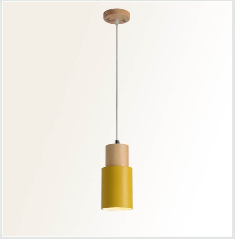 Niki | Metal Wood Pendant Light | Modern Industrial Design