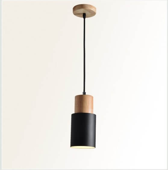 Niki | Metal Wood Pendant Light | Modern Industrial Design