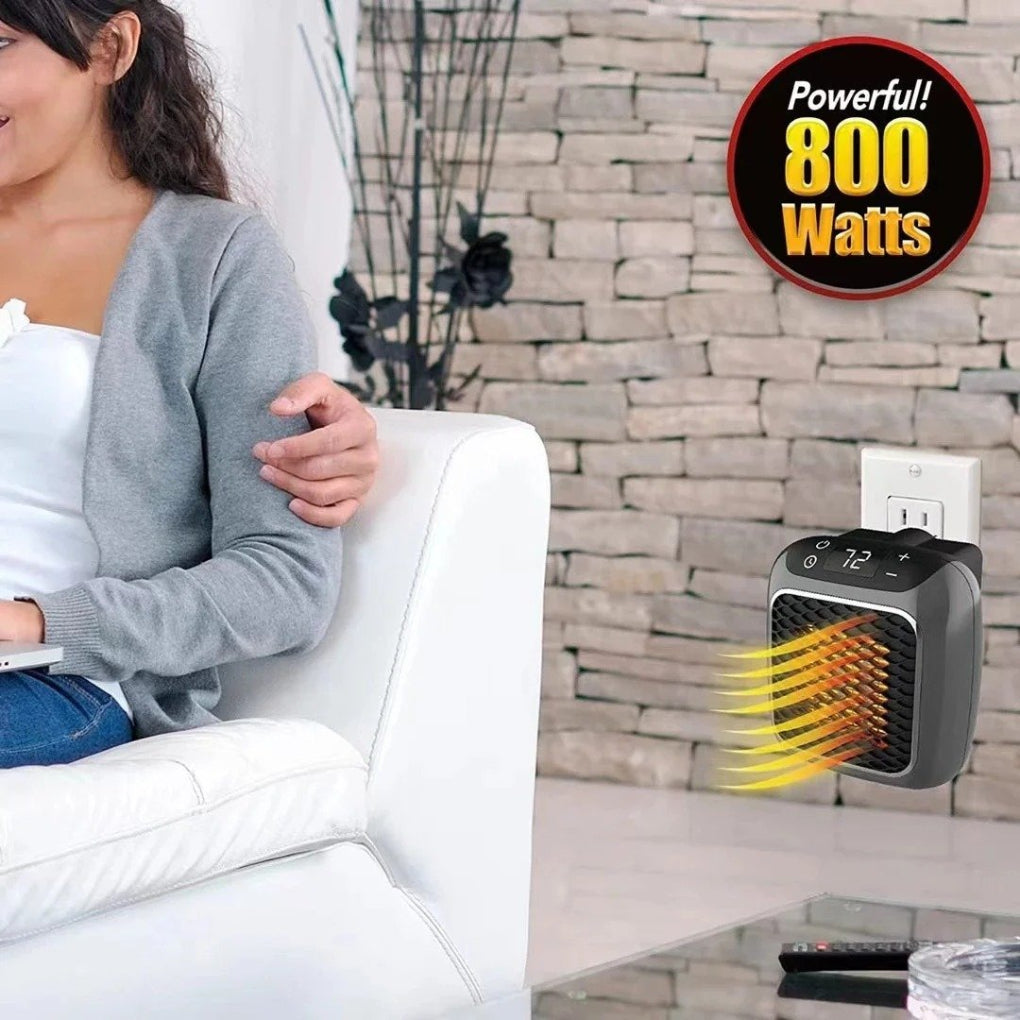 Niki | Mini Electric Heater Compact Fan Heater with Remote Control