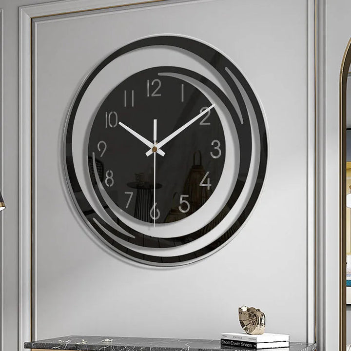 Niki | Modern Circular Wall Clock with Abstract Design