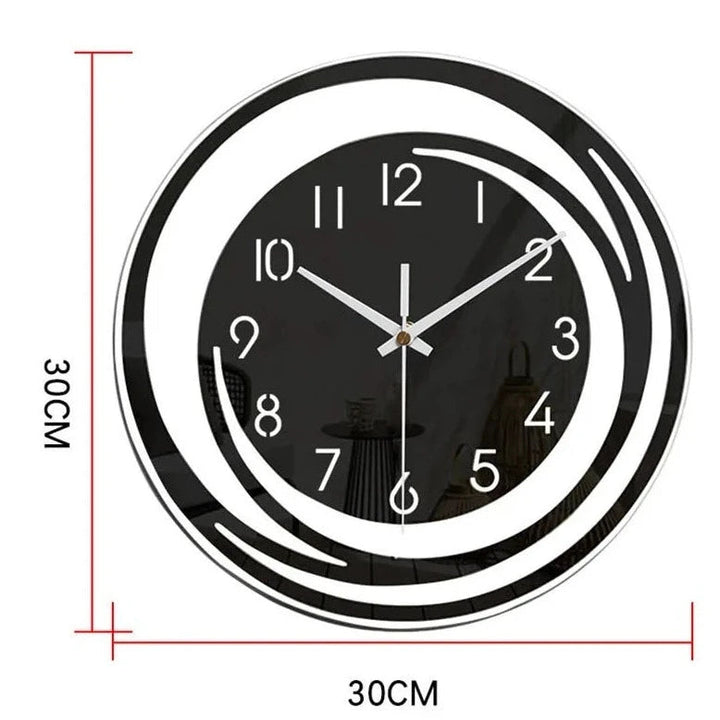 Niki | Modern Circular Wall Clock with Abstract Design