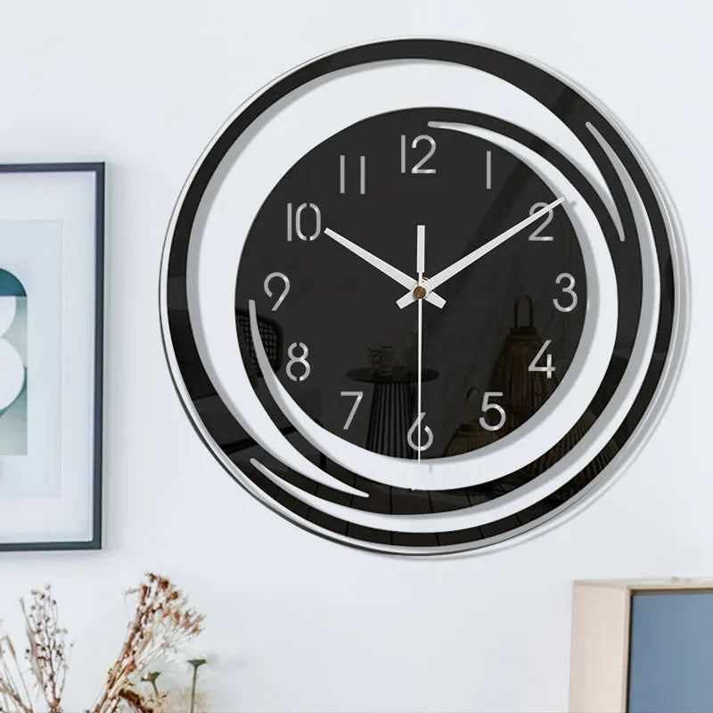 Niki | Modern Circular Wall Clock with Abstract Design