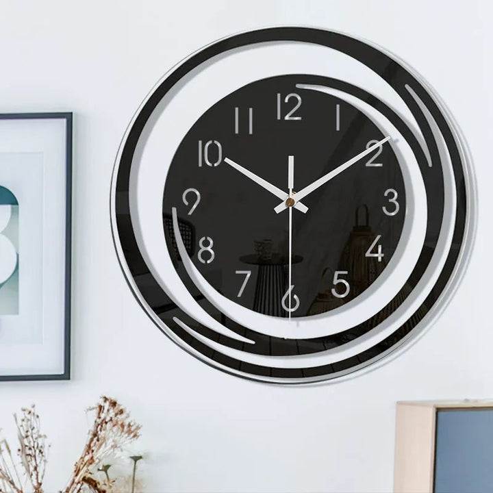 Niki | Modern Circular Wall Clock with Abstract Design