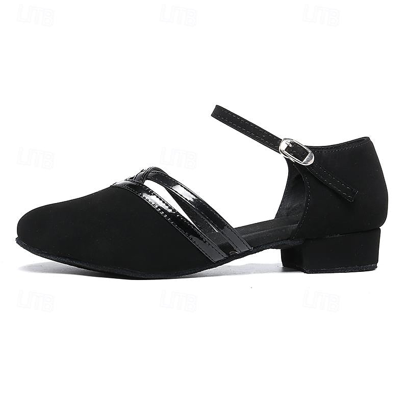Niki | Modern Dance Shoes for Women - Black - High-Quality Suede