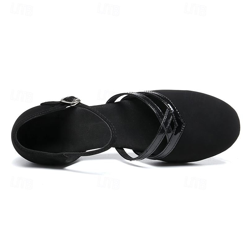 Niki | Modern Dance Shoes for Women - Black - High-Quality Suede