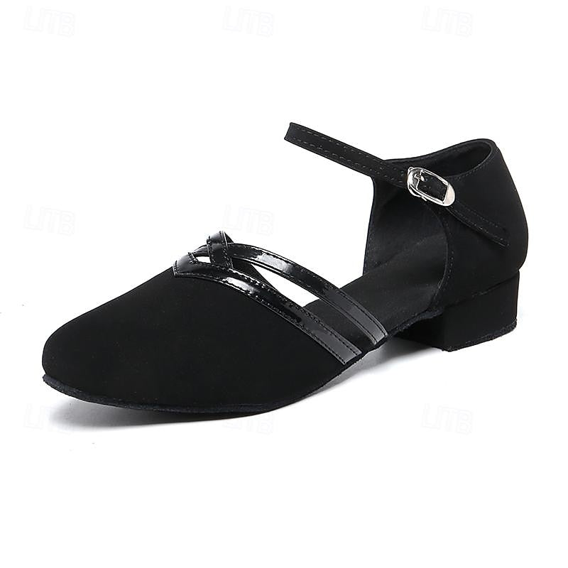 Niki | Modern Dance Shoes for Women - Black - High-Quality Suede