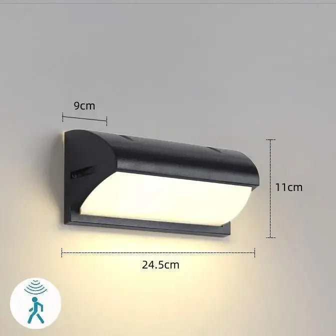 Niki | Modern Motion Sensor Outdoor Wall Light