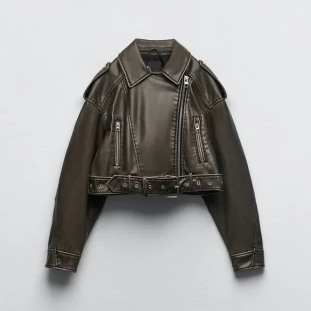 Niki | Modern Short Biker Jacket