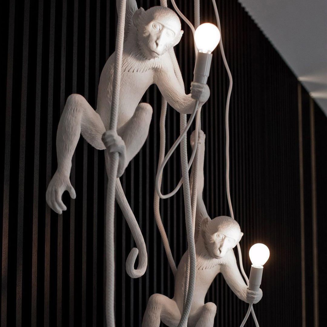 Niki | Monkey Pendant Light | Sculptural Design Object