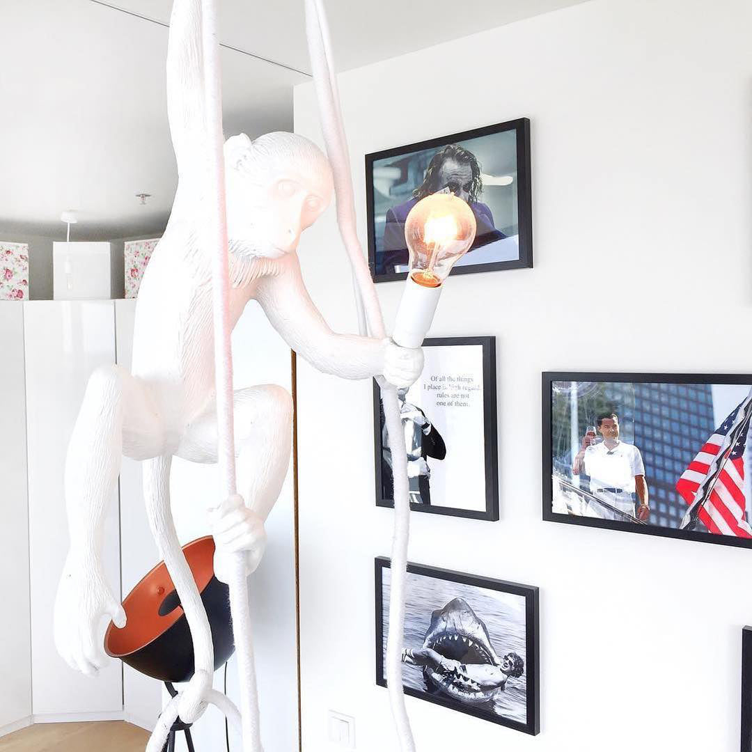 Niki | Monkey Pendant Light | Sculptural Design Object