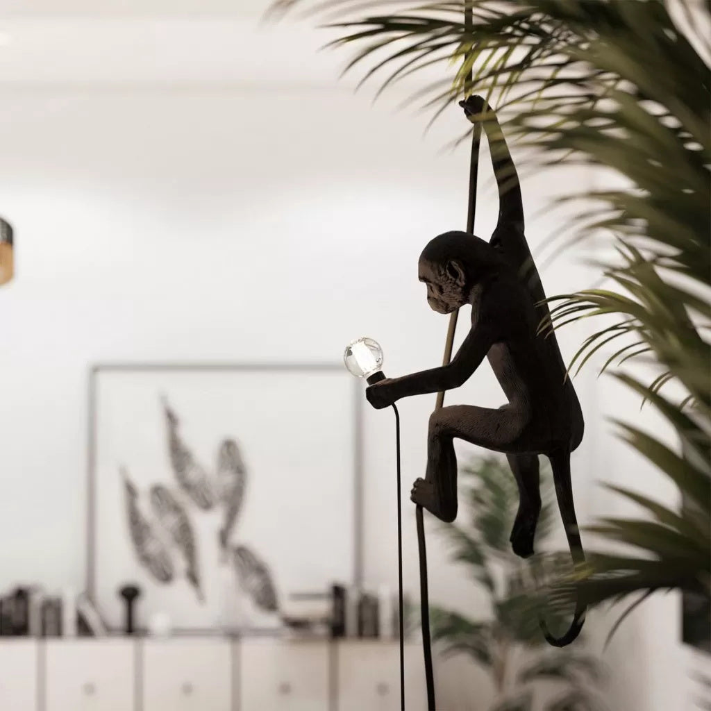 Niki | Monkey Pendant Light | Sculptural Design Object