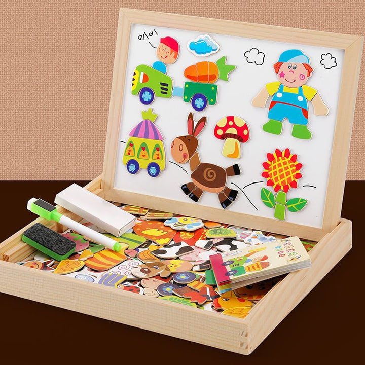Niki | Montessori 2-in-1 Magnetic Board &amp; Chalkboard for Kids