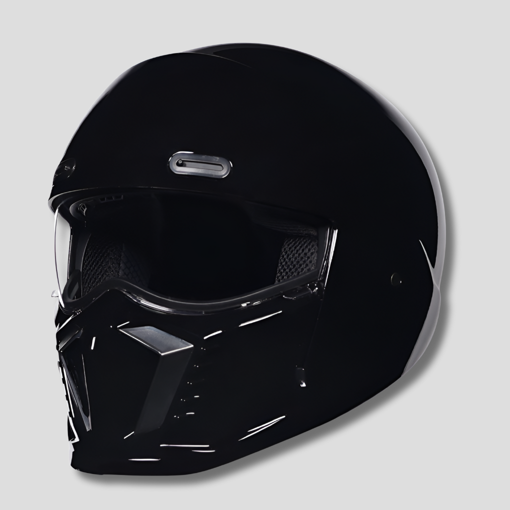 Niki | Motorcycle Full Face Helmet with Integrated Chin Guard