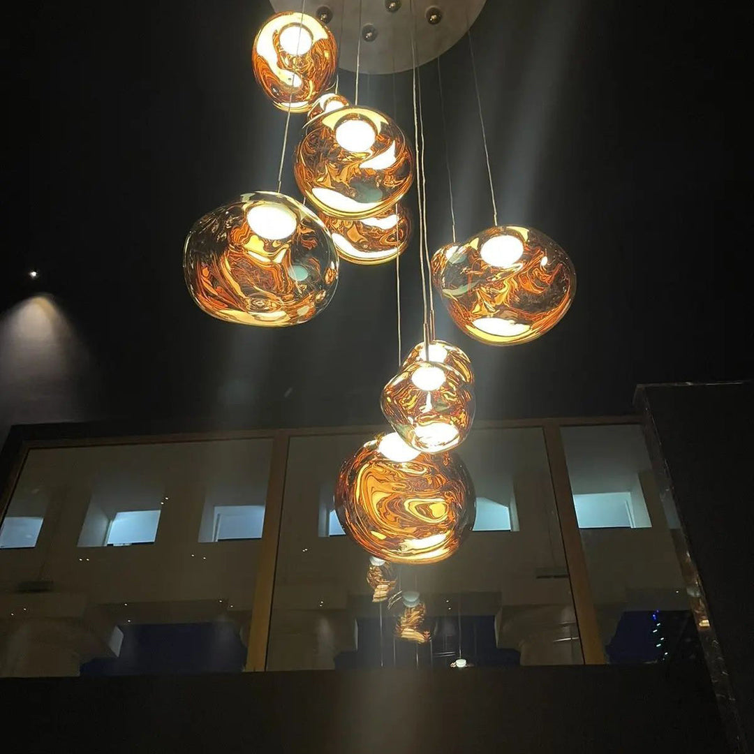 Niki | Multi-Arm Pendant Light | Sculptural Melt Design