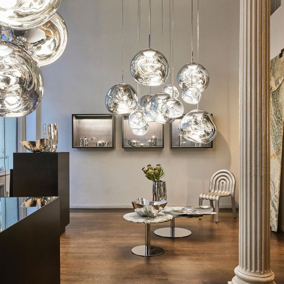 Niki | Multi-Arm Pendant Light | Sculptural Melt Design