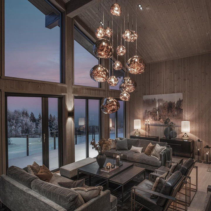 Niki | Multi-Arm Pendant Light | Sculptural Melt Design