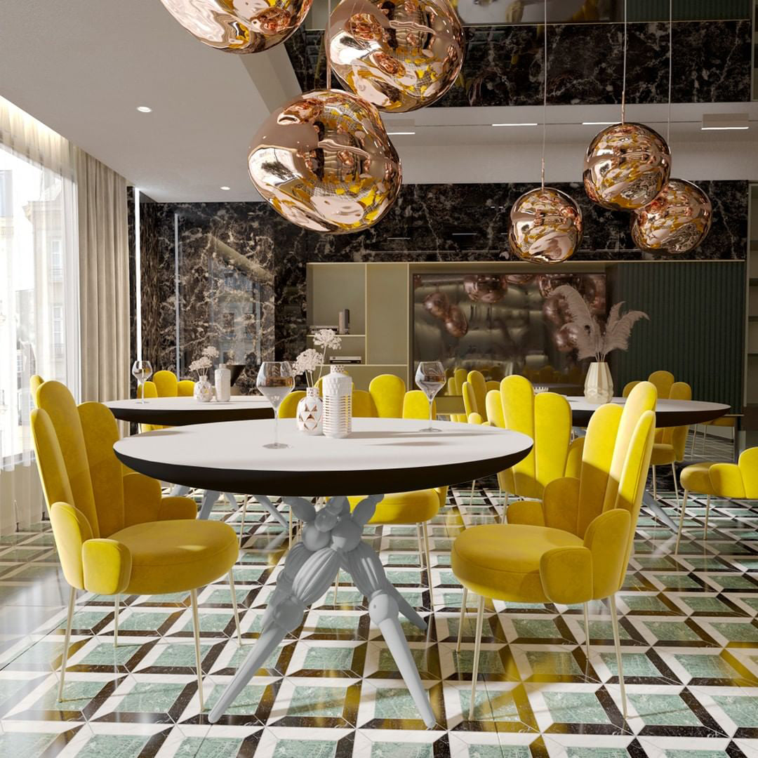 Niki | Multi-Arm Pendant Light | Sculptural Melt Design