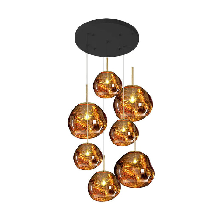 Niki | Multi-Arm Pendant Light | Sculptural Melt Design