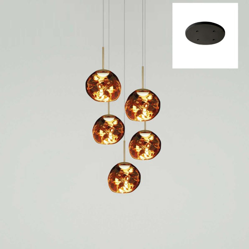 Niki | Multi-Arm Pendant Light | Sculptural Melt Design