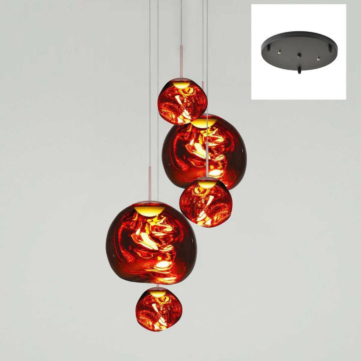 Niki | Multi-Arm Pendant Light | Sculptural Melt Design