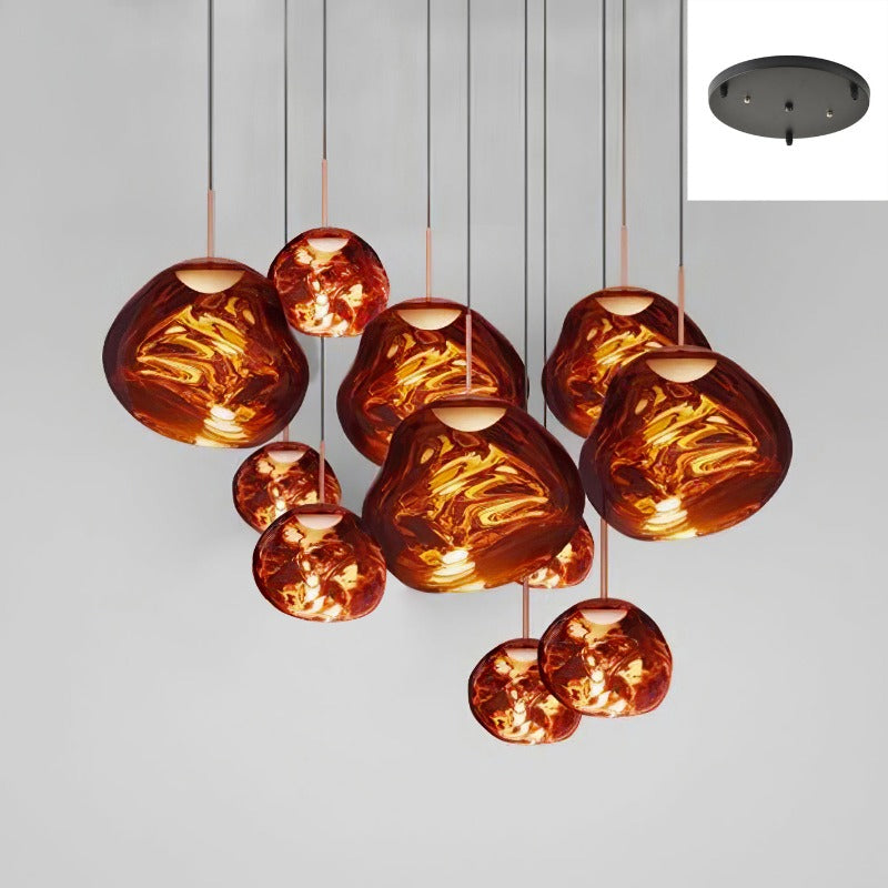 Niki | Multi-Arm Pendant Light | Sculptural Melt Design