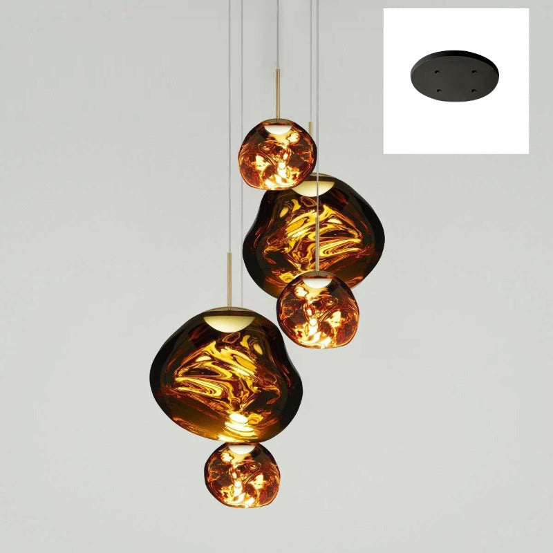 Niki | Multi-Arm Pendant Light | Sculptural Melt Design