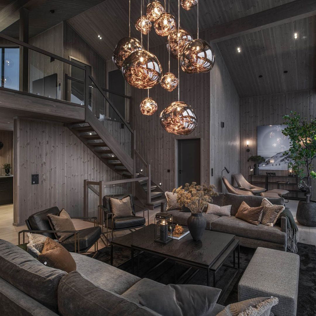 Niki | Multi-Arm Pendant Light | Sculptural Melt Design