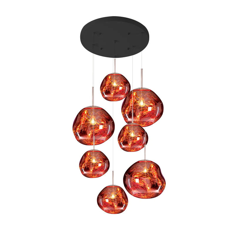 Niki | Multi-Arm Pendant Light | Sculptural Melt Design