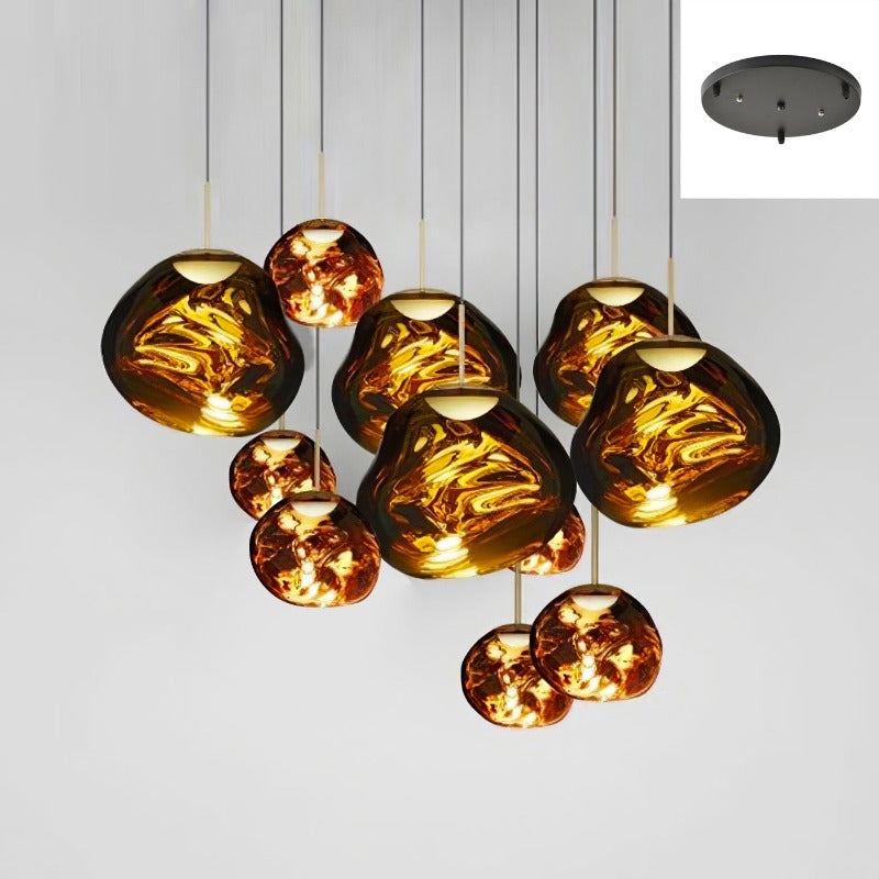 Niki | Multi-Arm Pendant Light | Sculptural Melt Design
