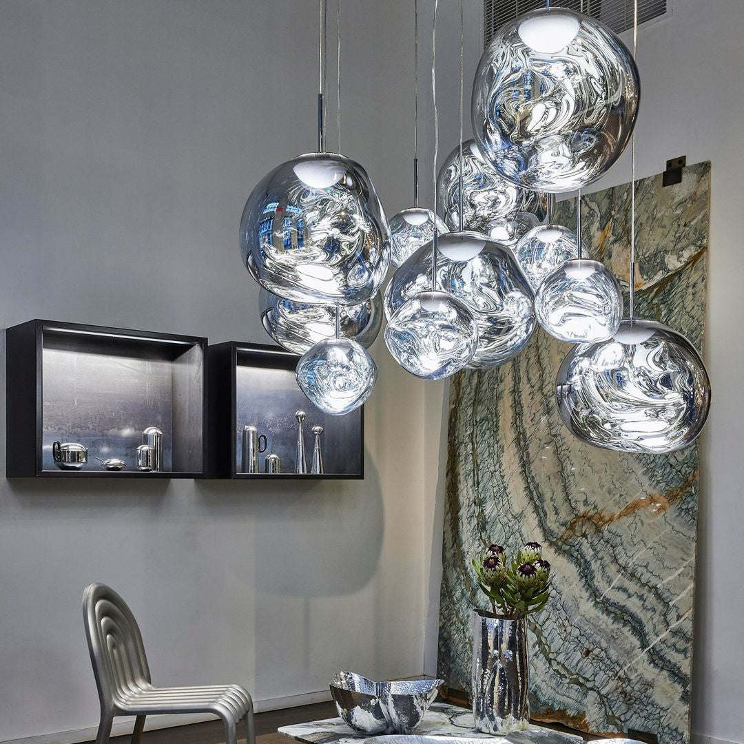 Niki | Multi-Arm Pendant Light | Sculptural Melt Design