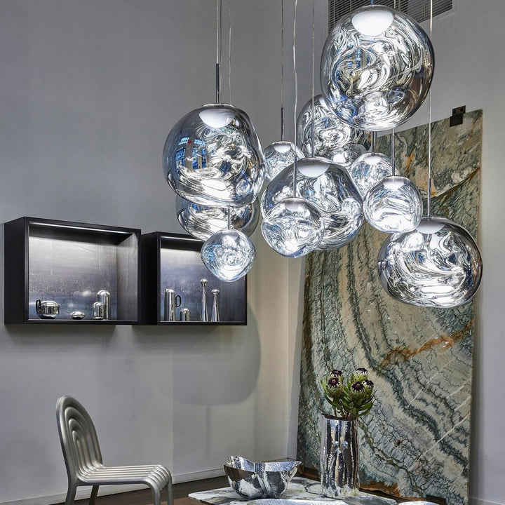 Niki | Multi-Arm Pendant Light | Sculptural Melt Design