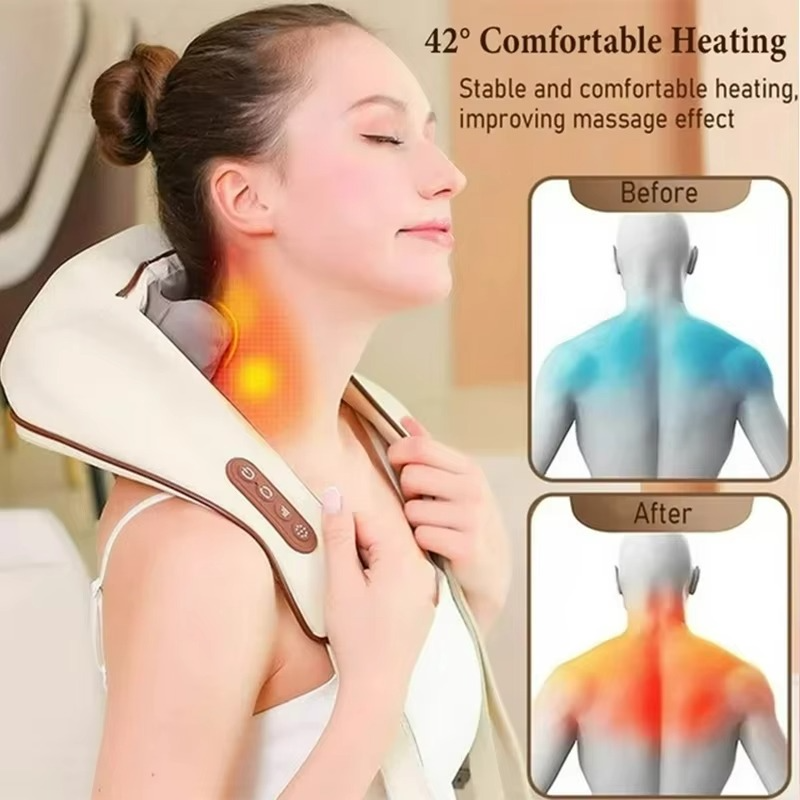 Niki | Neck and Shoulder Massager with Deep Tissue Shiatsu and Heat for Pain Relief