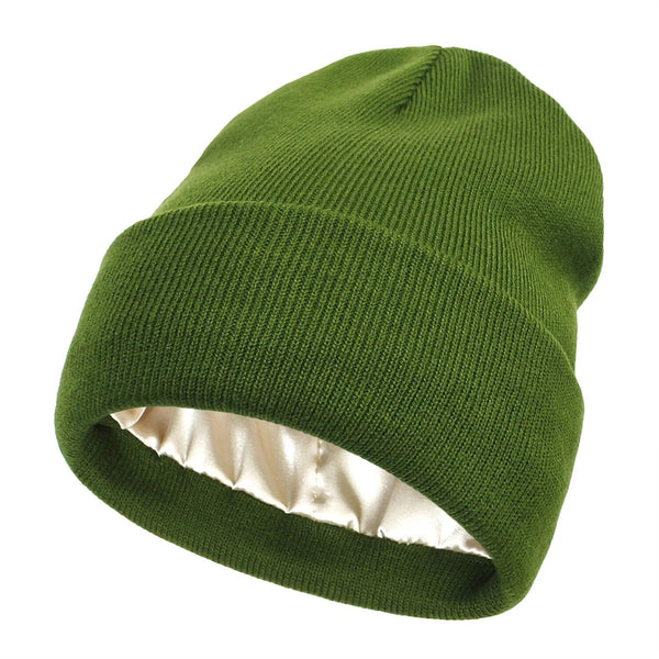 Niki | Noor Silk Winter Hat – Wool &amp; Silk – Anti-Frizz Hair Protection