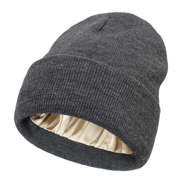 Niki | Noor Silk Winter Hat – Wool &amp; Silk – Anti-Frizz Hair Protection