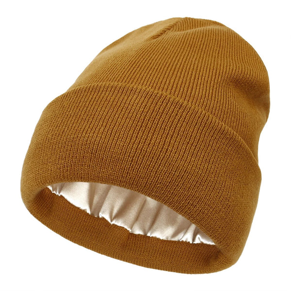 Niki | Noor Silk Winter Hat – Wool &amp; Silk – Anti-Frizz Hair Protection