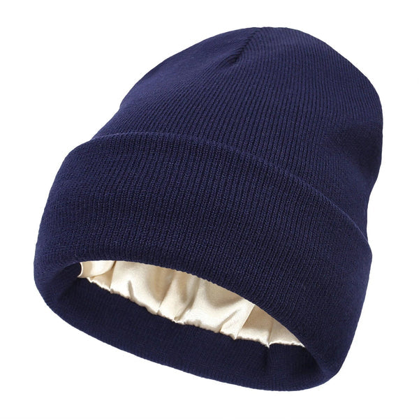 Niki | Noor Silk Winter Hat – Wool &amp; Silk – Anti-Frizz Hair Protection