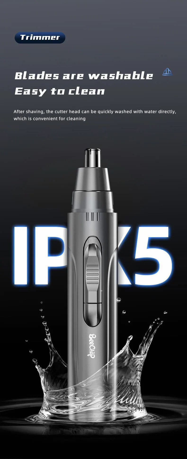 Niki | Nose &amp; Ear Hair Trimmer for Men &amp; Women