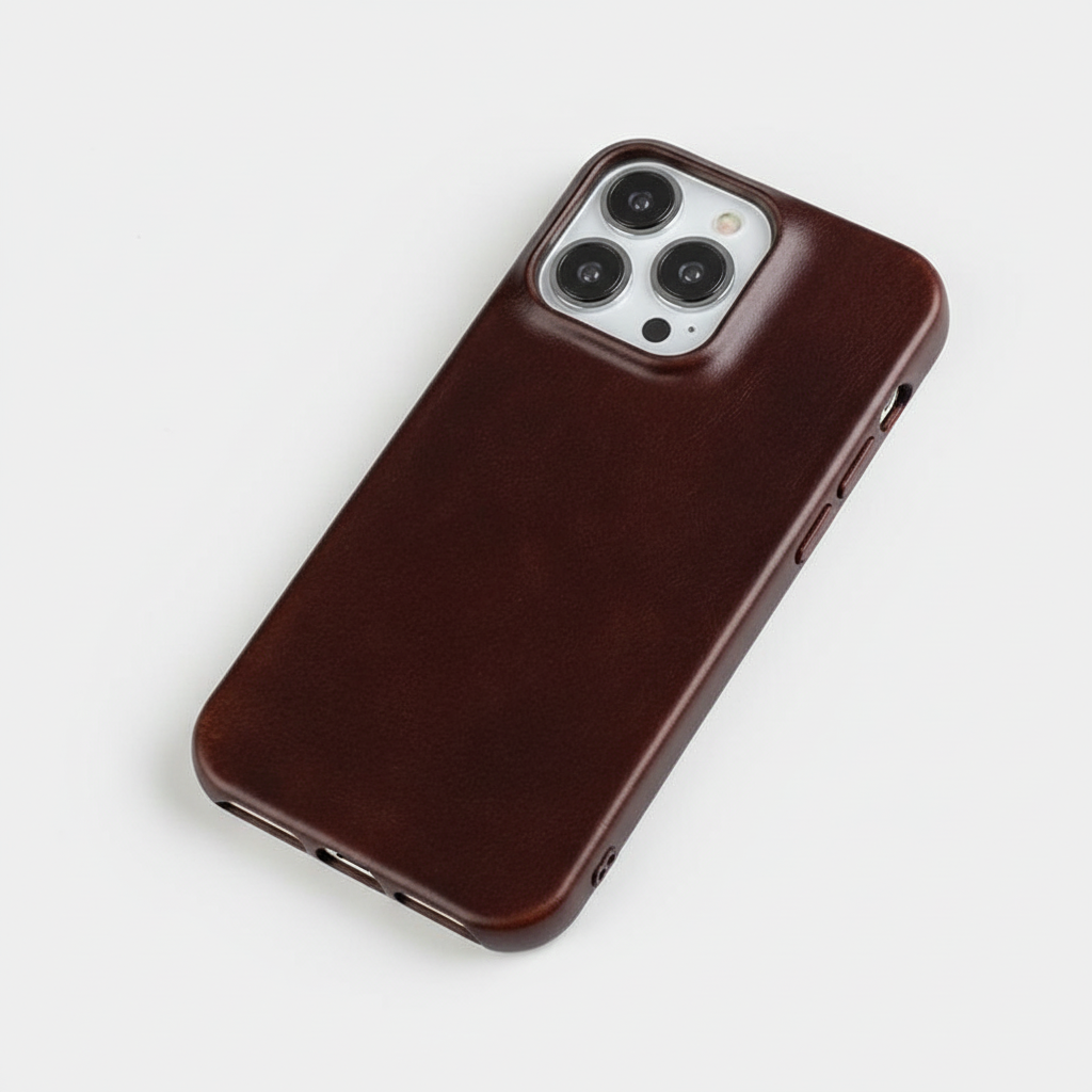 Niki | Oil Wax Genuine Leather Apple iPhone Case
