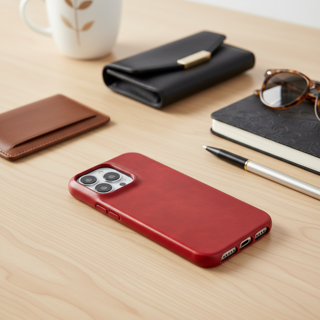 Niki | Oil Wax Genuine Leather Apple iPhone Case