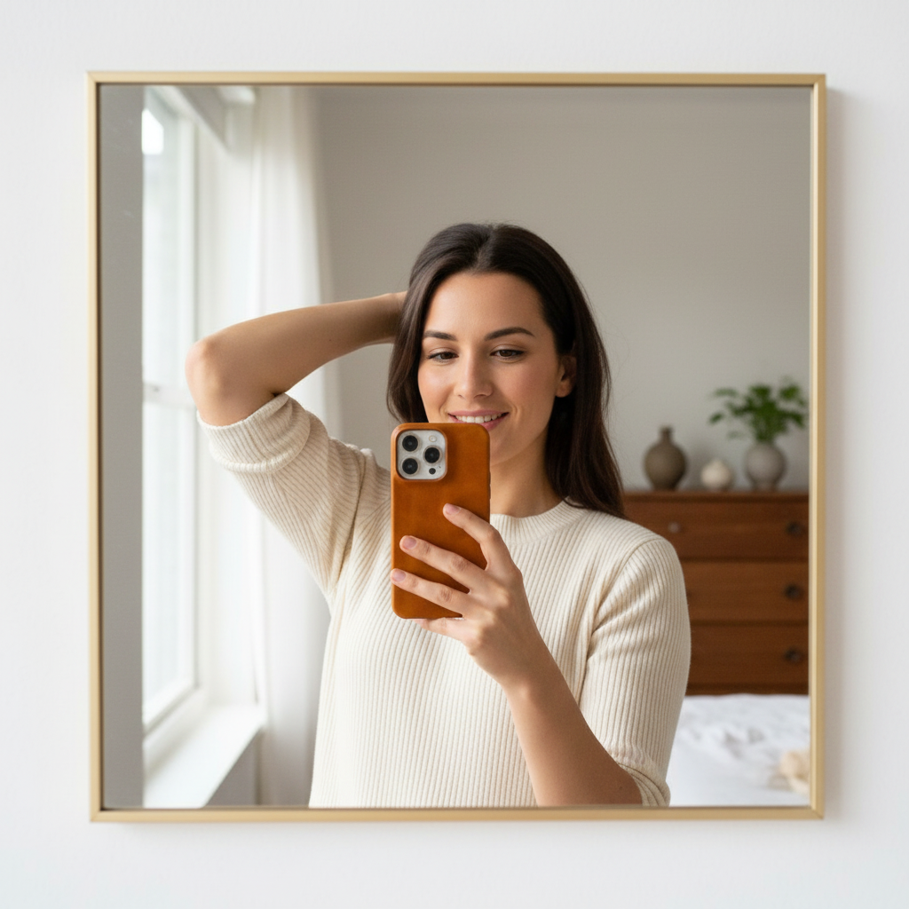 Niki | Oil Wax Genuine Leather Apple iPhone Case