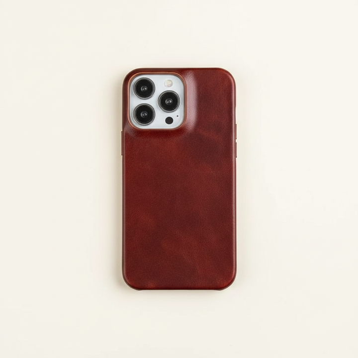 Niki | Oil Wax Genuine Leather Apple iPhone Case