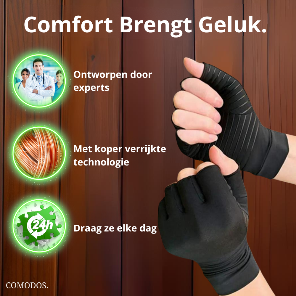 Niki | Pain-Relieving Compression Fingerless Gloves