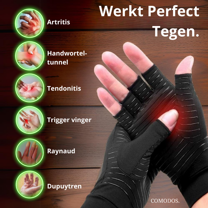 Niki | Pain-Relieving Compression Fingerless Gloves