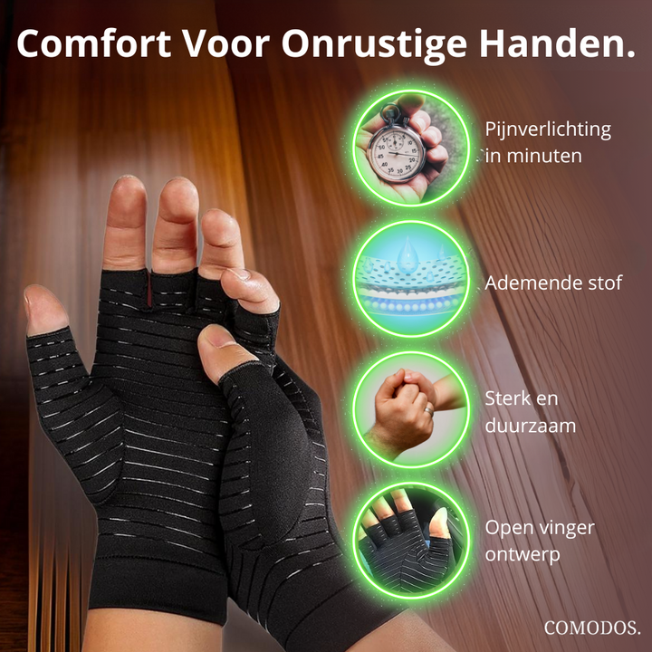 Niki | Pain-Relieving Compression Fingerless Gloves