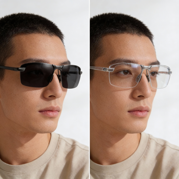 Niki | Polarized Photochromic Sunglasses | UV400 Protection | Automatic Light Adjustment (Day &amp; Night) | Intelligent Glare Reduction for Drivers &amp; Outdoor