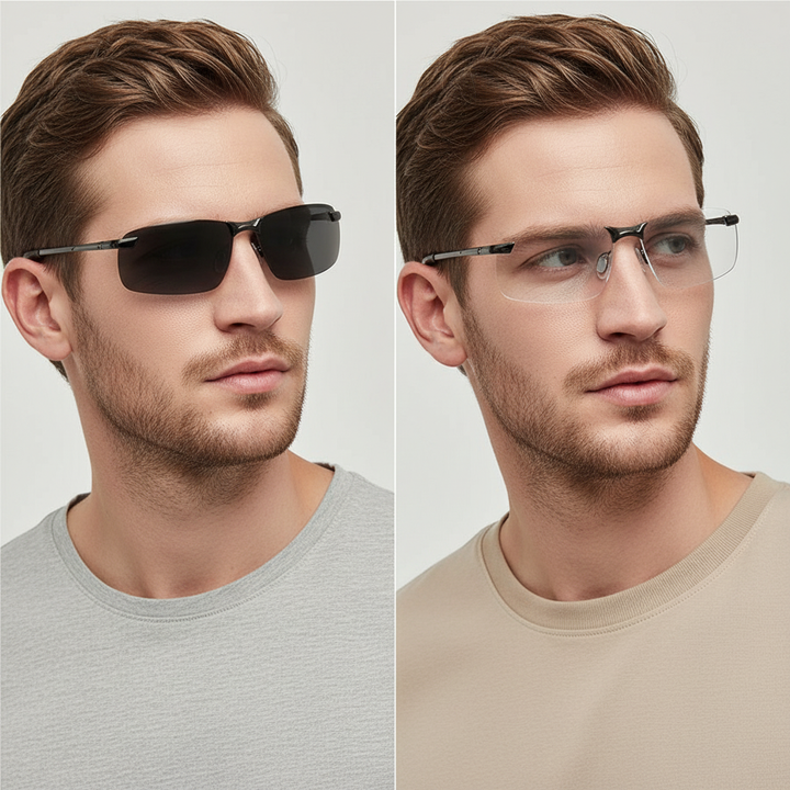 Niki | Polarized Photochromic Sunglasses | UV400 Protection | Automatic Light Adjustment (Day &amp; Night) | Intelligent Glare Reduction for Drivers &amp; Outdoor