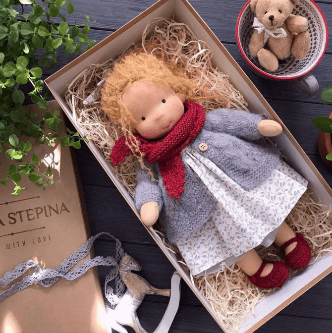 Niki Poppi | Handcrafted Waldorf Cuddle Doll | Soft, Organic &amp; Non-Toxic