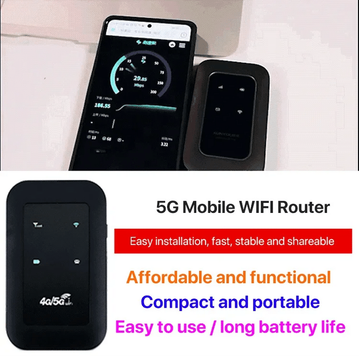 Niki | Portable 5G WiFi Router – High-Speed Mobile Wireless Internet Connection