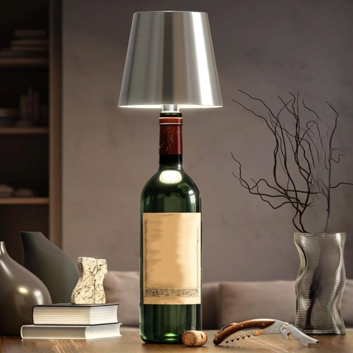 Niki | Portable Bottle Lamp with Touch Control Dimmable Brightness