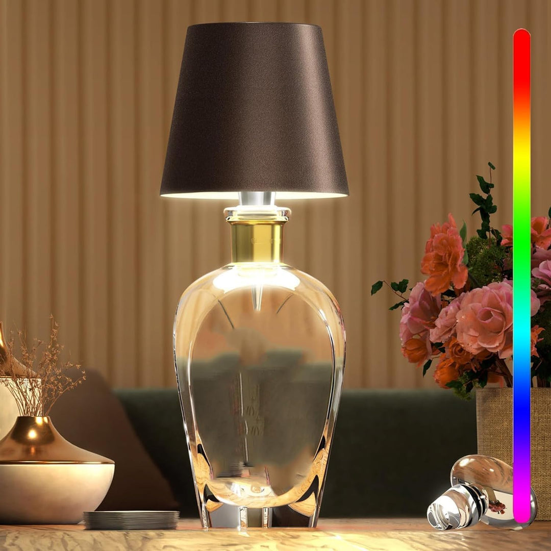 Niki | Portable Bottle Lamp with Touch Control Dimmable Brightness